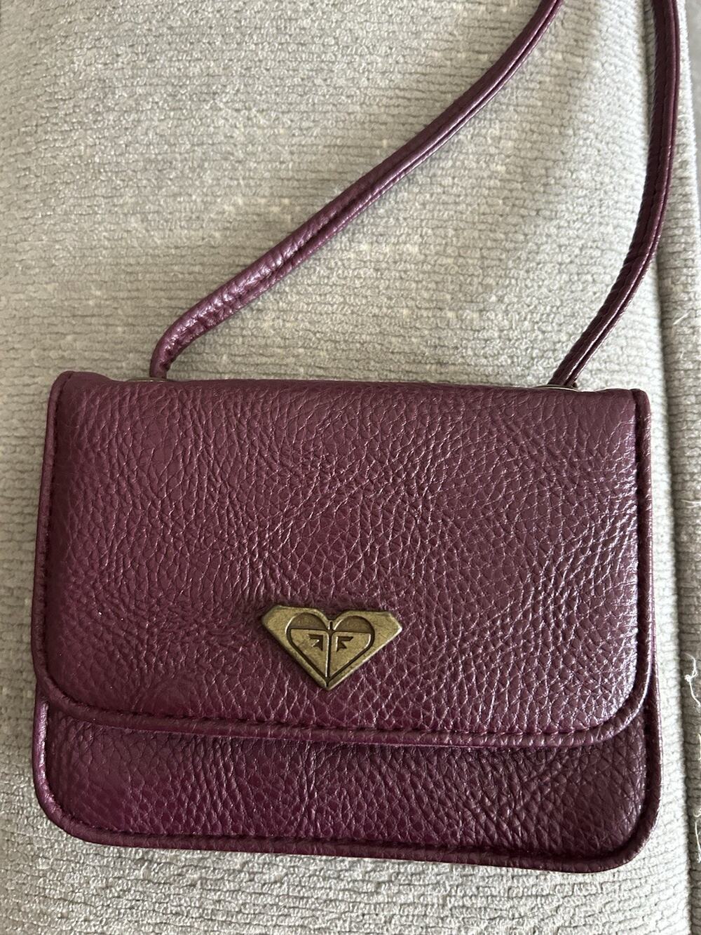Roxy Mini Crossbody Purse Burgundy